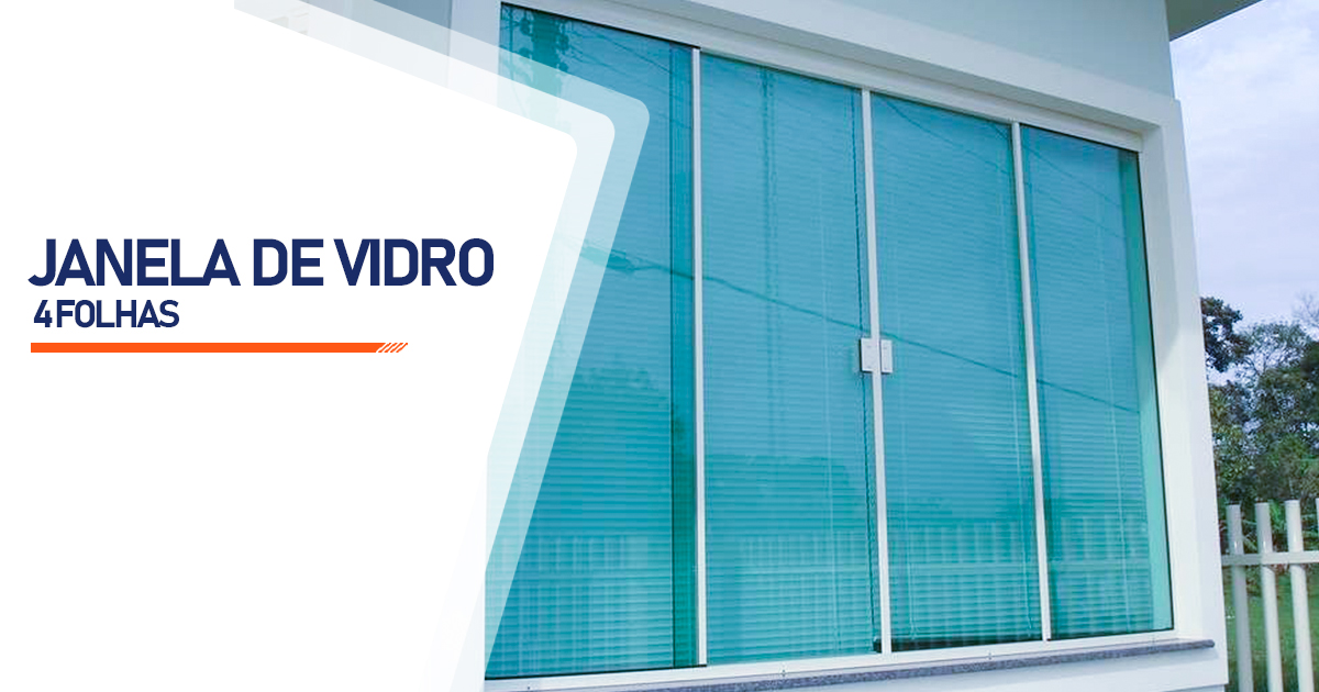 Janela De Vidro 4 Folhas Londrina