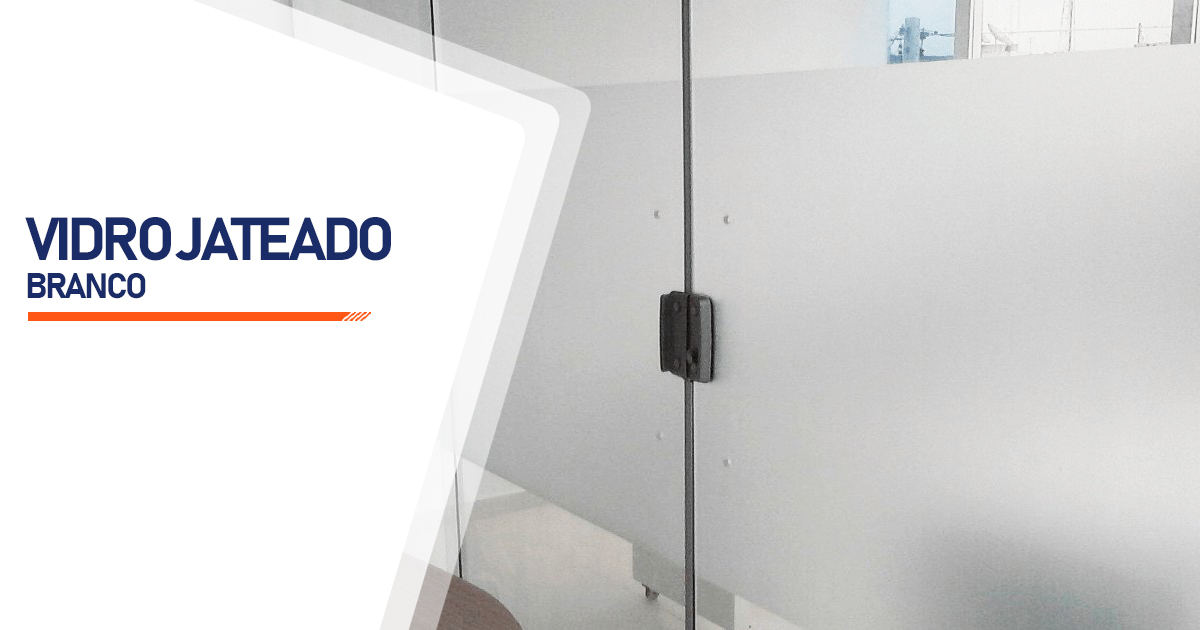 Vidro Jateado Branco Londrina